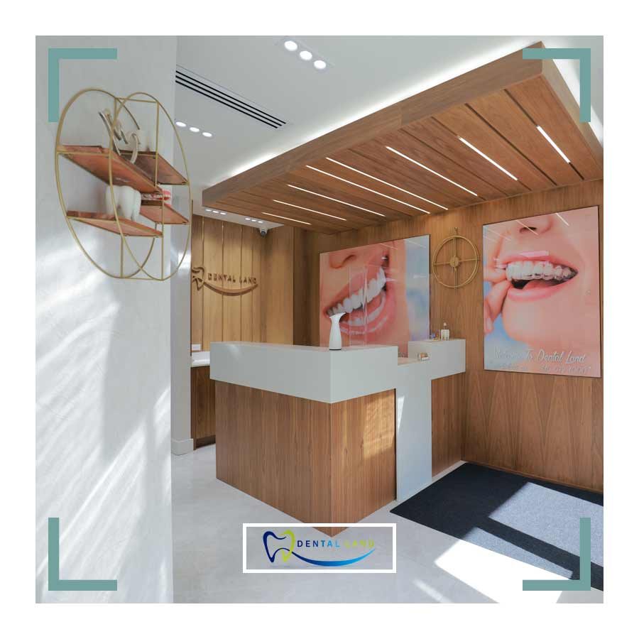 Reception area of Summerhill Dental Clinic with pictures on wall